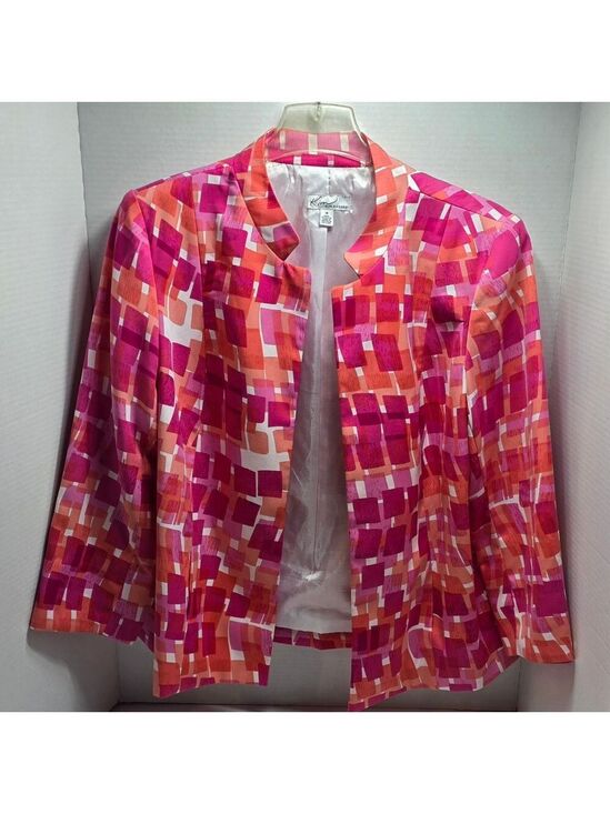 Kim Rogers Jackets & Blazers - Kim Rogers Vibrant Mosaic Blazer